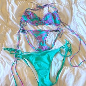 Victoria Secret swim. Bottoms both Medium and top is Large.